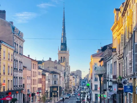 Vue de Villefranche-sur-Saône, secteur principal d'intervention
